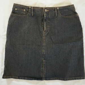 Faded Glory Denim Jean Stretchy Skirt Sz 12